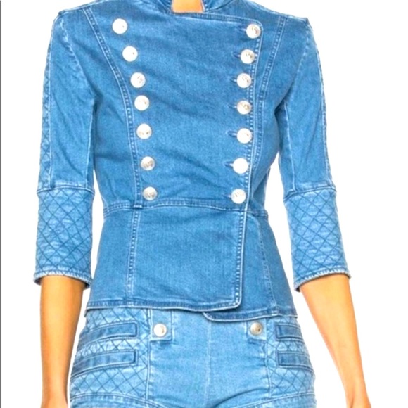 NWT Pierre Balmain Denim Jacket - Sz 8 (M) - Picture 2 of 7